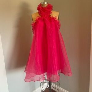 Lovers + Friends- Hot Pink Capri Mini Dress